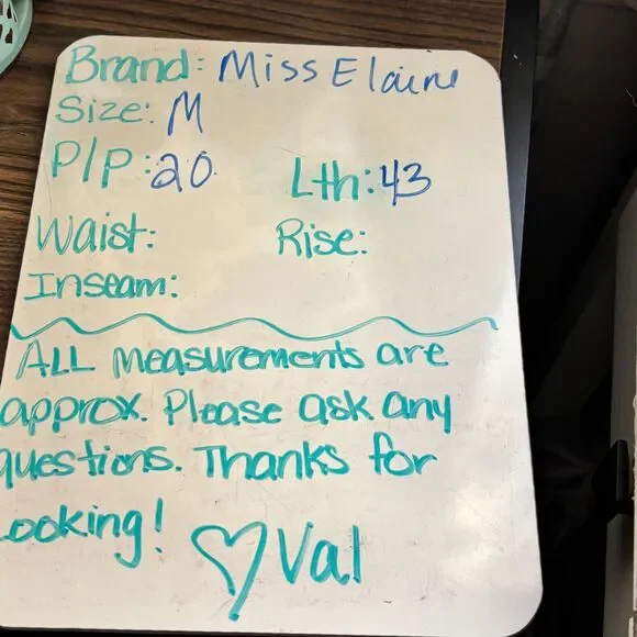 Miss Elaine Waffle Knit Button Snap Embroidered Medium Length Robe Size M - Picture 16 of 16